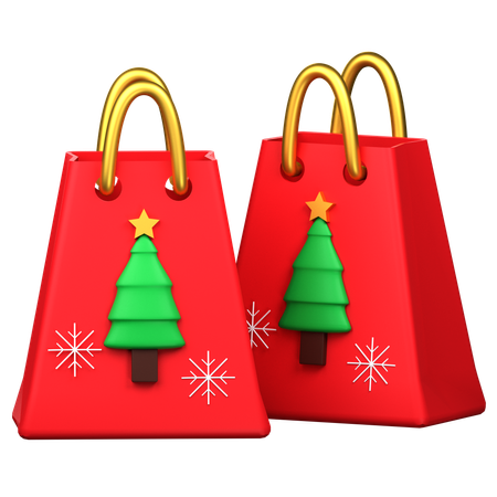 Christmas Shopping  3D Icon