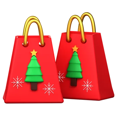 Christmas Shopping  3D Icon