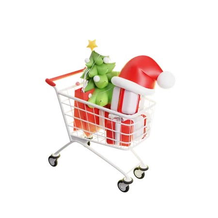 Christmas Shopping  3D Icon