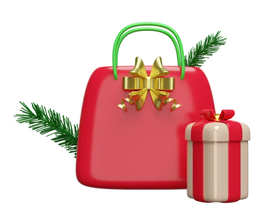 Christmas Shopping  3D Icon