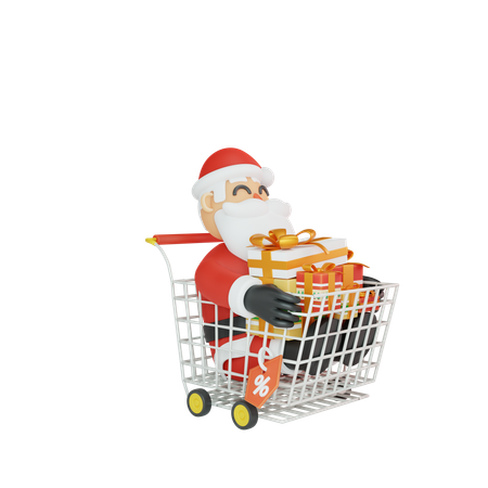 Christmas Shopping  3D Illustration