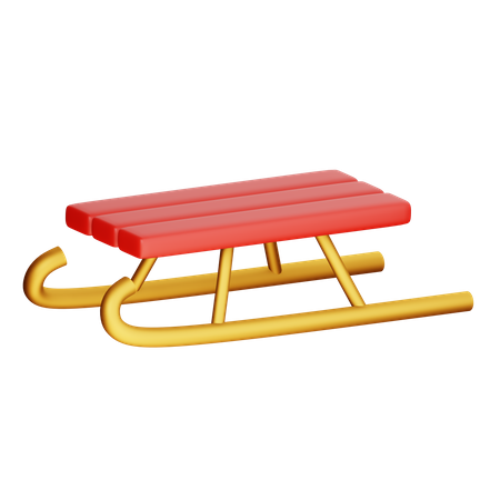 Christmas Sleigh  3D Icon