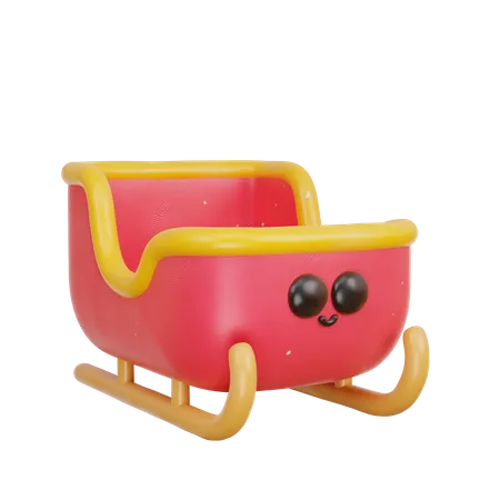 Christmas Sleigh  3D Icon