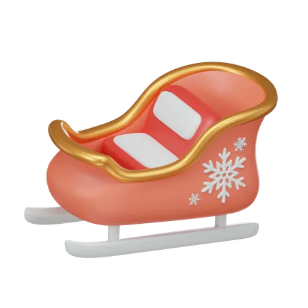 Christmas Sleigh  3D Icon