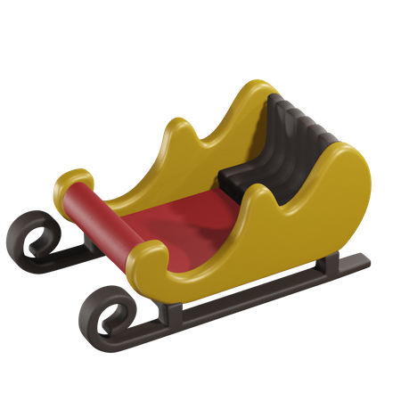 Christmas Sleigh  3D Icon