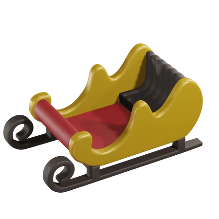 Christmas Sleigh  3D Icon