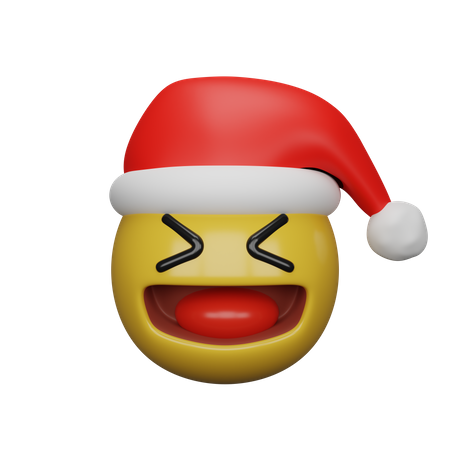 Christmas Smiley Emoji  3D Emoji