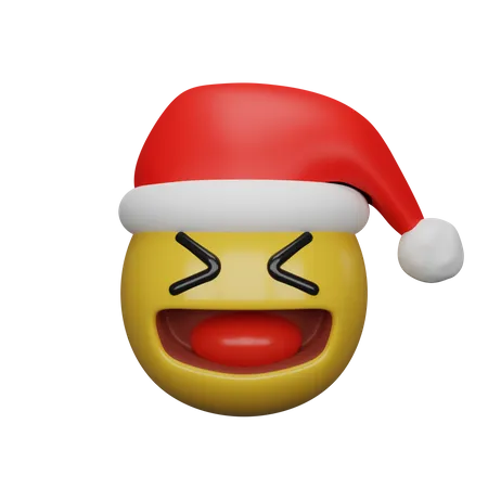 Christmas Smiley Emoji  3D Emoji