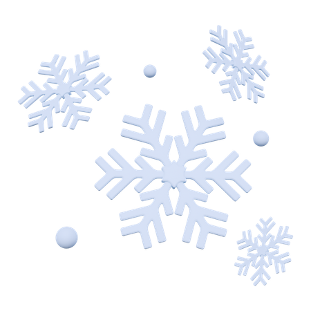 クリスマスの雪  3D Icon