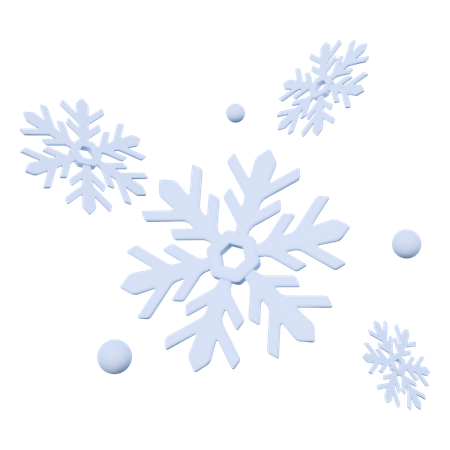 クリスマスの雪  3D Icon