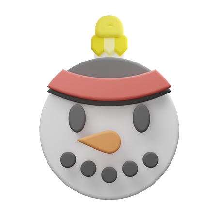 CHRISTMAS SNOW BALL 3D Illustration