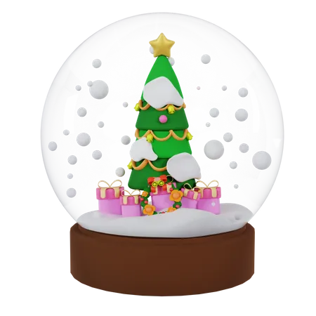 Christmas Snow Globe  3D Icon