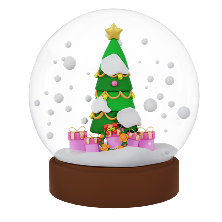 Christmas Snow Globe 3D Icon