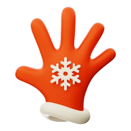 Christmas Snow Glove 3D Icon
