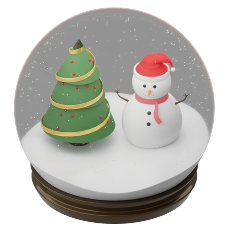 Christmas Snowball  3D Icon