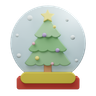 christmas snowball 3d logo