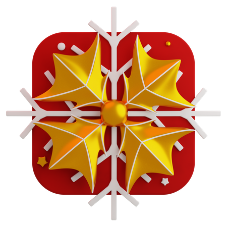 Christmas snowflake  3D Icon