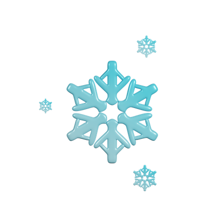 Christmas Snowflake  3D Icon