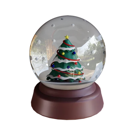 Christmas Snowglobe  3D Icon