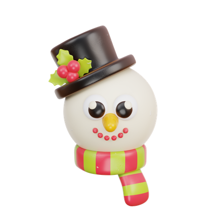 Christmas Snowman  3D Icon