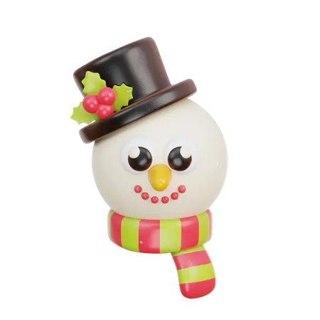 Christmas Snowman  3D Icon