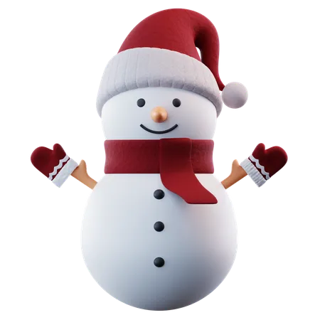 Christmas Snowman  3D Icon