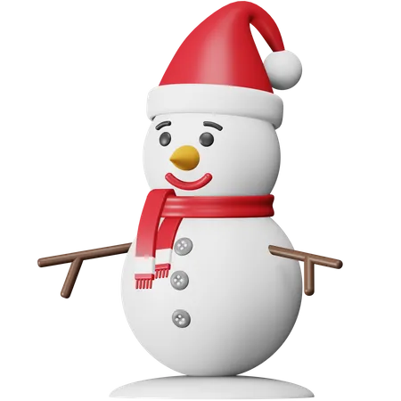 Christmas Snowman  3D Icon