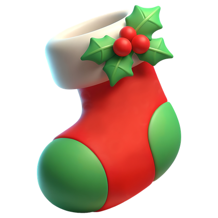 クリスマスソックス  3D Icon