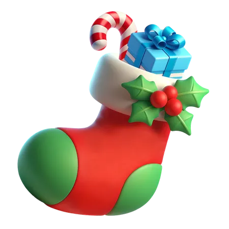 クリスマスソックス  3D Icon