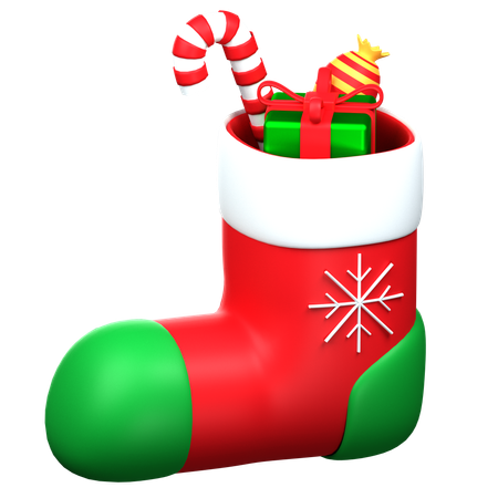 Christmas Sock  3D Icon