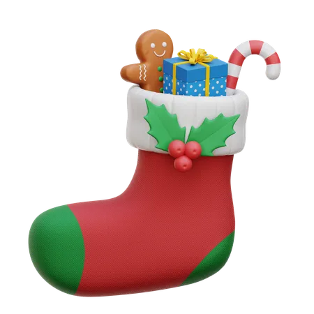 Christmas Sock  3D Icon