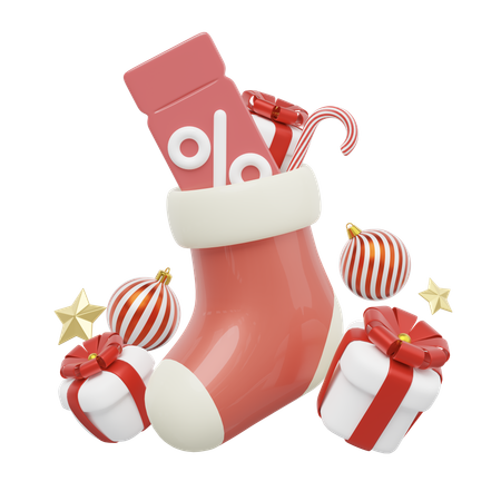 Christmas Sock  3D Icon