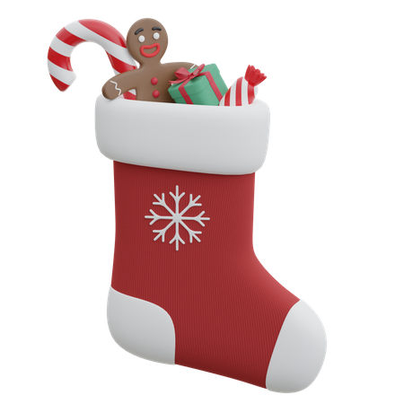 Christmas Sock  3D Icon