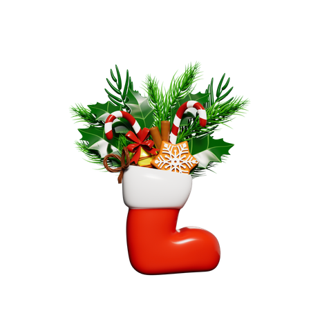 Christmas Sock  3D Icon