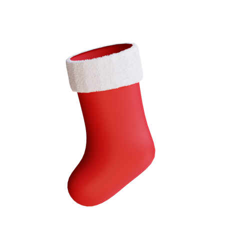 Christmas Sock 3D Illustration