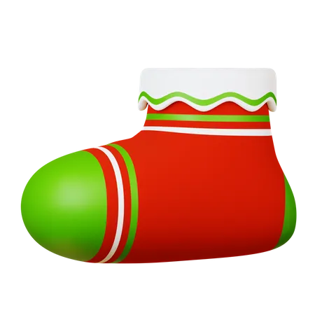 Christmas Sock 3D Icon