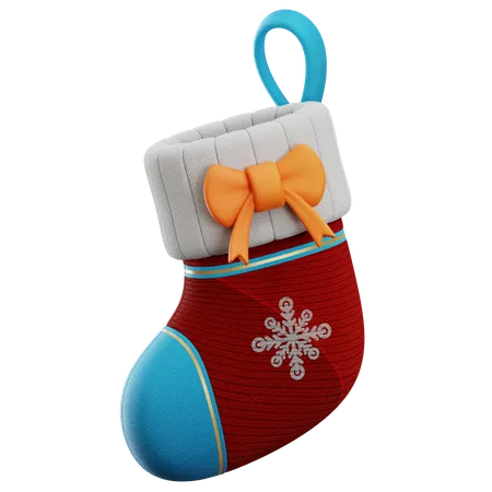 Christmas Sock 3D Icon