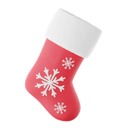 Christmas sock 3D Icon