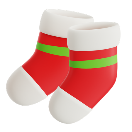 クリスマスソックス  3D Icon