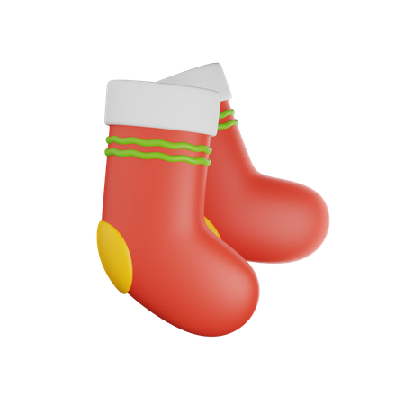 Christmas Socks  3D Icon