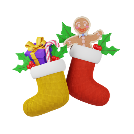 Christmas Socks  3D Icon