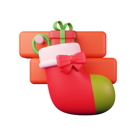 Christmas Socks  3D Icon