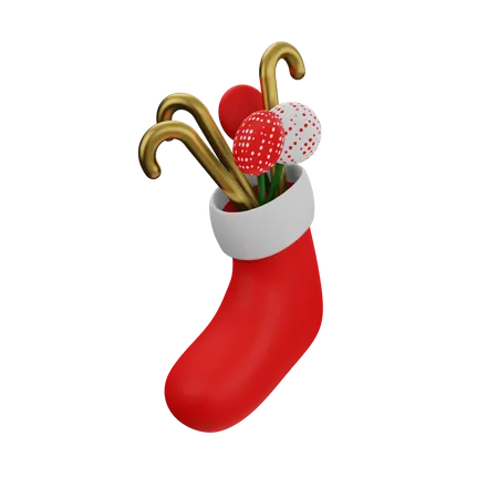 Christmas Socks  3D Illustration
