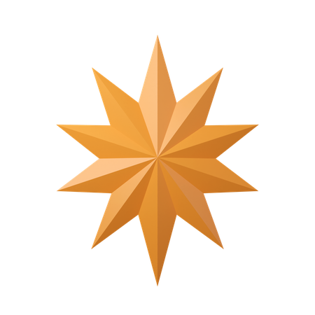 Christmas Star  3D Icon