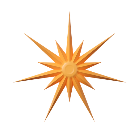 Christmas Star  3D Icon