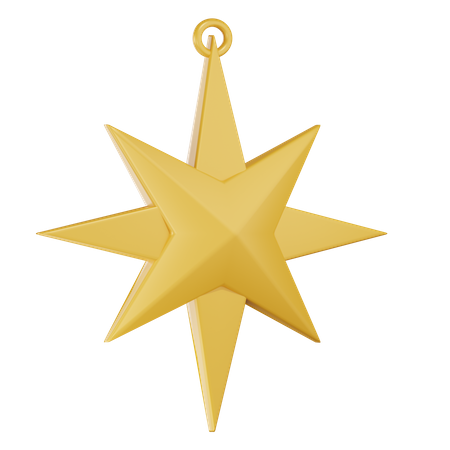 Christmas Star  3D Icon