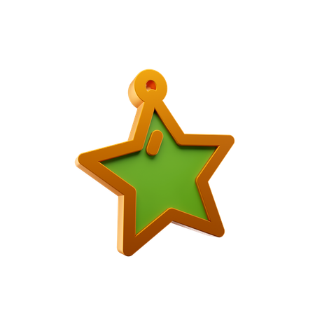 Christmas Star  3D Icon