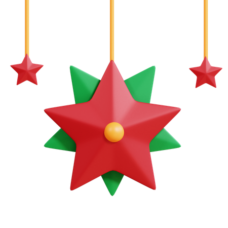 Christmas Star Element  3D Icon