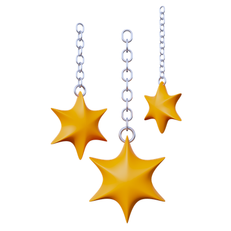 Christmas Stars  3D Icon