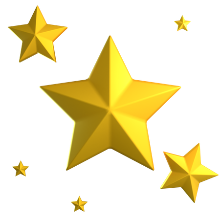 Christmas Stars  3D Icon